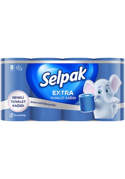 Selpak® Extra Renkli Tuvalet Kağıdı 8'li