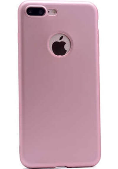 Noktaks - Apple Uyumlu iPhone 7 Plus - Kılıf Mat Soft Esnek Premier Silikon Kapak - T1641 - Rose Gold Rose Gold