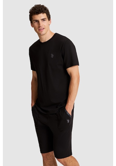 U.s. Polo Assn. Erkek Siyah Pijama Takım 50326135-vr046