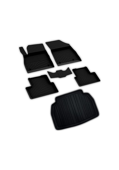 Ferrous Autoaccessories Toyota C-hr İle Uyumlu 4d Paspas Ve Stepnesiz 3d Bagaj Havuzu 2016 2023 Açık Bej