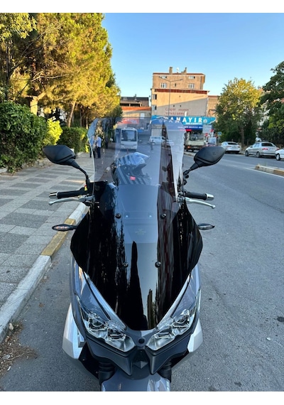 Motocam Rks Blade 350 Ön Cam 2023-2026 Model 75cm Füme Renkli 4mm Uzun
