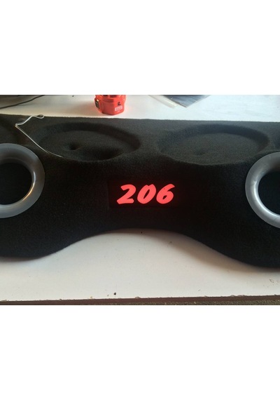 Peugeot 206Pandizot 4 Oval Polyesterli Kabartmalı Portlu