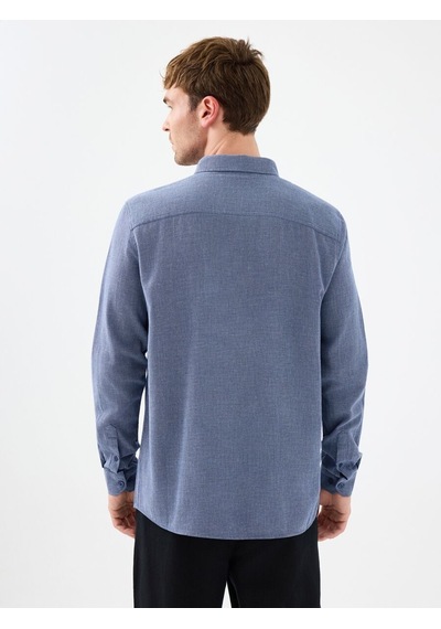 LOFT Regular Fit Erkek Gömlek U.kol Lf2040017 Q1.v1 İndigo