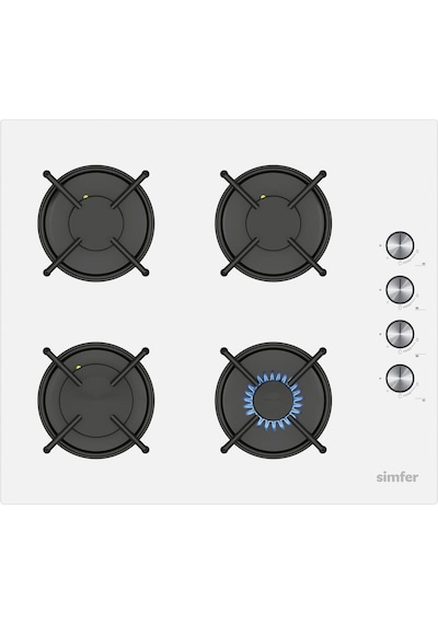 Simfer 4 Fonksiyon Trend Mekanik Beyaz Power Turbo 3'lü Ankastre Set (Fırın + Ocak + Davlumbaz)