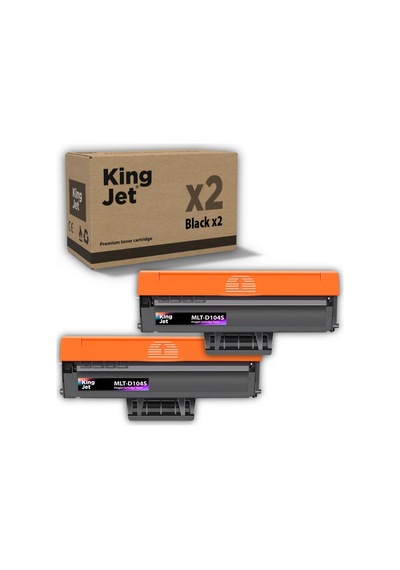 Kingjet Samsung Uyumlu Mlt d104s Standart Kapasiteli 2'li Paket Çipli Toner Ml 1660