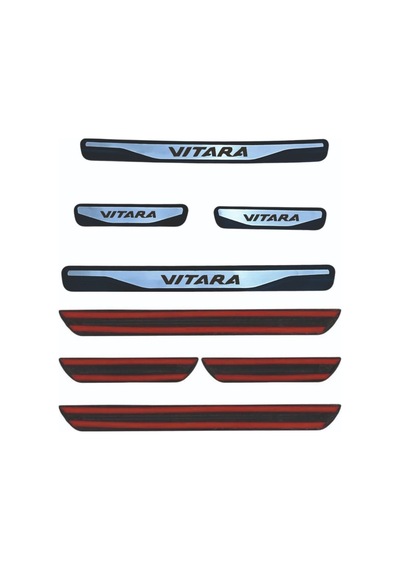 Vitara 2015 Ve Üzeri New Krom Kapı Eşiği 4 Parça Paslanmaz Çelik
