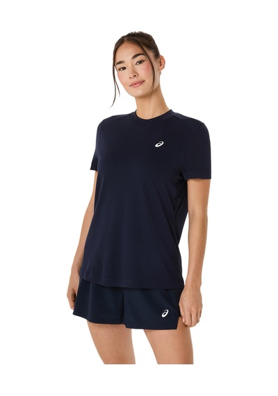 Asics Court Ss Top Kadın Blue Kısa Kollu Tshirt 2042a371-400 Mavi