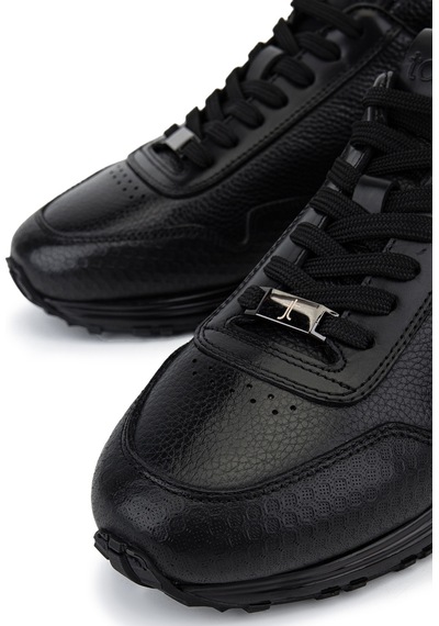Tamer Tanca Erkek Hakiki Deri Siyah Sneakers & Spor Ayakkabı 381 23234 Erk Ayk Y26 Sıyah