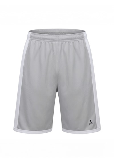 Orendahill Erkek Spor Şort Hızlı Kuruyan Esnek Regular Fit Gym Cepli Yan Çizgi Detaylı Activewear Gri