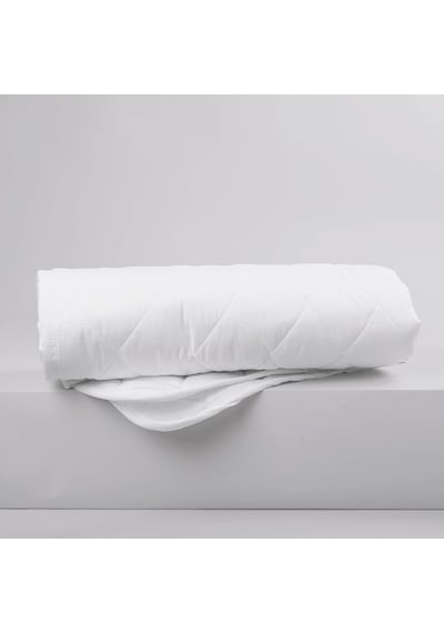 Dört Mevsim Kapitone Sıvı Geçirmez Alez % 100 Pamuklu Tüm Ebatlar Beyaz