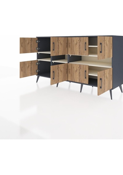 Kronos Konsol 8 Raflı 8 Kapaklı 176x59x99 Antrasit-çam/aytaşı Antrasit-çam/aytaşı Kronos Konsol 8 Raflı 8 Kapaklı 176x59x99 Antrasit-çam/aytaşı Antrasit-çam/aytaşı