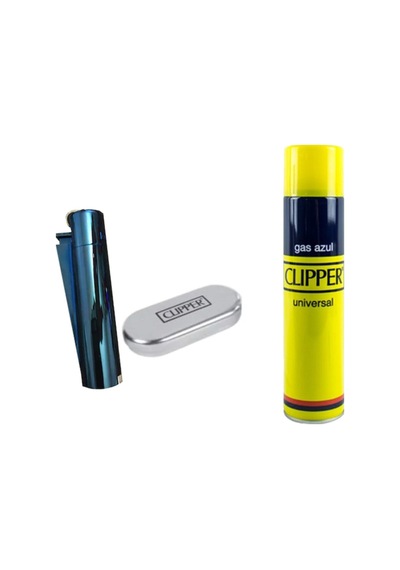 Clıpper Tam Metal Taşlı Çakmak Clıpper 250Ml Çakmak Gazı