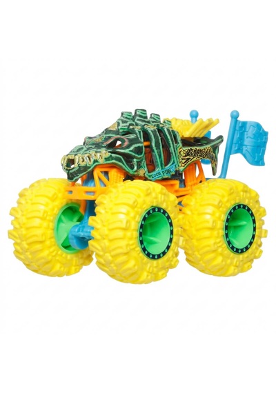 1:64 Hot Wheels Monster Trucks Neon Smashers Die Cast Araba Jmv39 - Jmv64 Skelesaurus