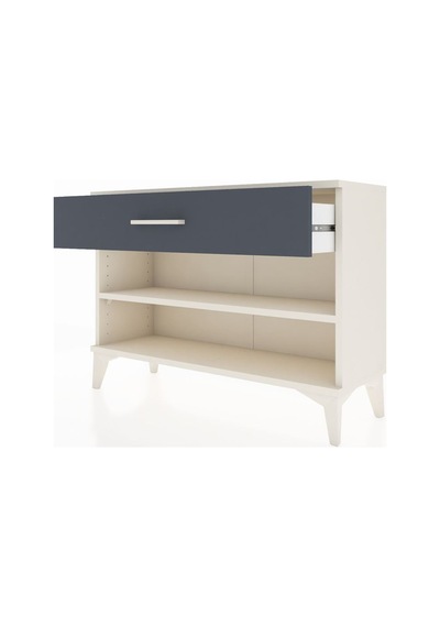 Arges Şifonyer Tek Raflı Tek Çekmeceli 88x30x64 Aytaşı-antrasit Aytaşı