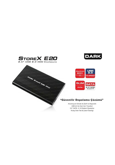 Dark Dk-Ac-Dse20 2.5" Usb 2.0 Sata Hdd Kutu Aluminyum