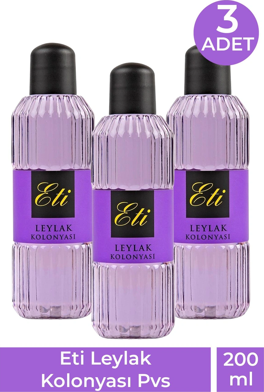 Eti Leylak Kolonyası Pvc 200 Ml 3 Adet