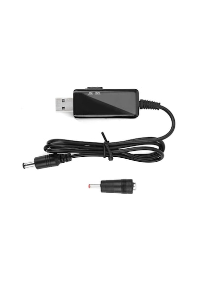 Electroon 5v 9v - 12v Usb To Dc Çevirici Kablo 5.5x2.1mm Jak Fişli Dijital Ekranlı