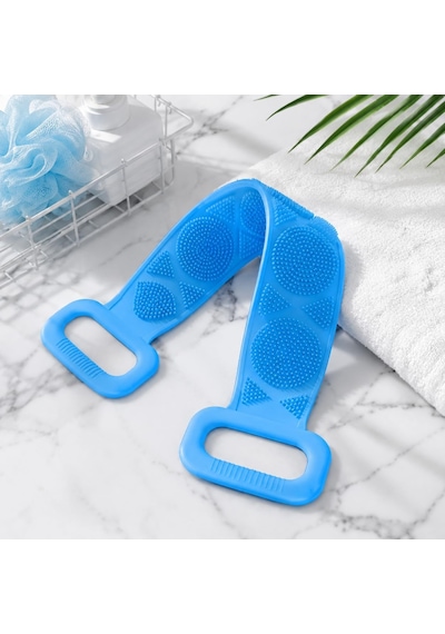 Silikon Sırt Kesesi 70 Cm Uzun Saplı, Vücut Duş Ve Banyo Kesesi, Esnek Çift Taraflı Vücut Temizleme Fırçası, Karışık Renk