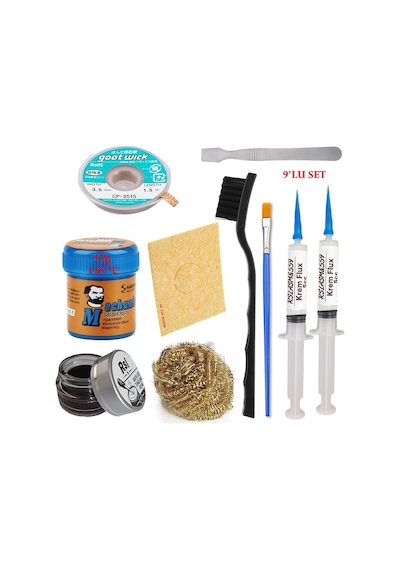 Kremlehim Mchanc 138 C 42gr Havya Uc Temizleyici Flux Lehim Toplama Cp-3515 Lehim Emme Teli Ve Yardımcı Set05
