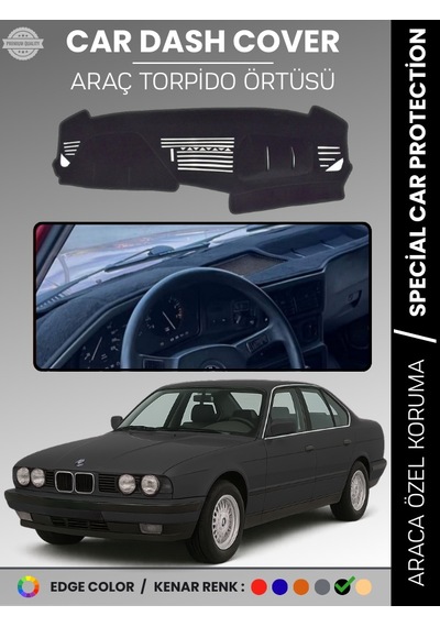 Bmw E34 5 Serisi Airbagsiz 1988-1996 Torpido Örtüsü Panel Torpido Koruma Tam Uyum Çatlamayı Önler - 916 Stiloto