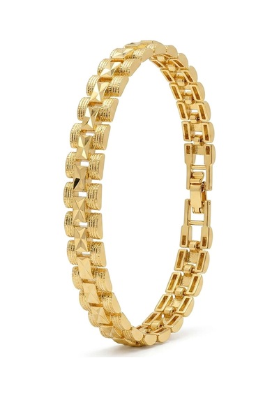 Premium Şık Ve Parlak Nexa 24k Gold Kaplama 8 Mm Kadın Bijuteri Bileklik 3183kbv5d3 - 18cm Altın