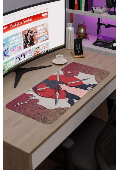 Dororo Anime V1 - 70x30 Xl Gaming Kauçuk Kaymaz Taban Mouse Pad Fare Altlığı