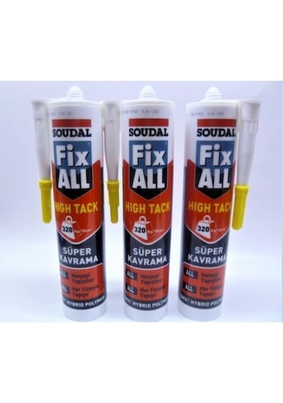 Soudal Fixall High Tag Beyaz Silikon Korniş Yapıştırıcı