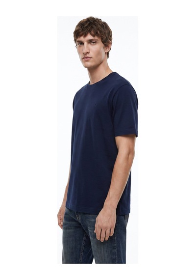 Dockers Lacivert Erkek Regular Fit T-shirt D2620078410 Small Logo T-shirt