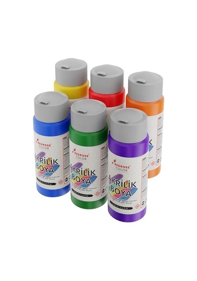 Ara Renkler Akrilik Boya 6'lı Set 6x60 Ml 0,15 L