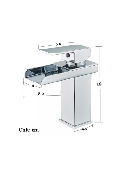 Rena Design Krom Lavabo Bataryası Yeni Havza Model Yüksek Kalite Lüks Lavabo Musluğu Çift Girişli Armatür