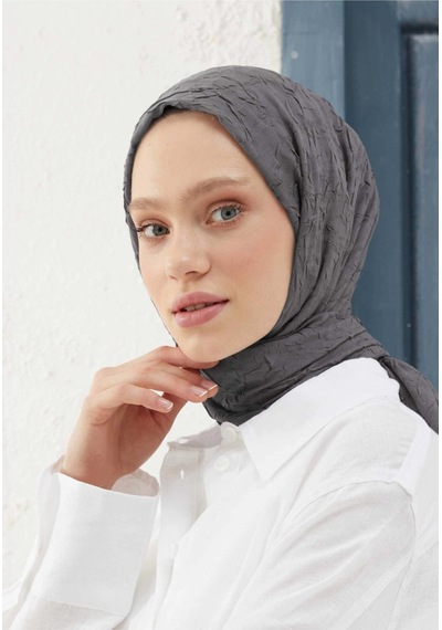 Bambu Kraş Şal Tesettür Giyim, Yüksek Kalite, Hafif, Rahat, Şık, Premium, Lux, Shawl, Scarf Füme