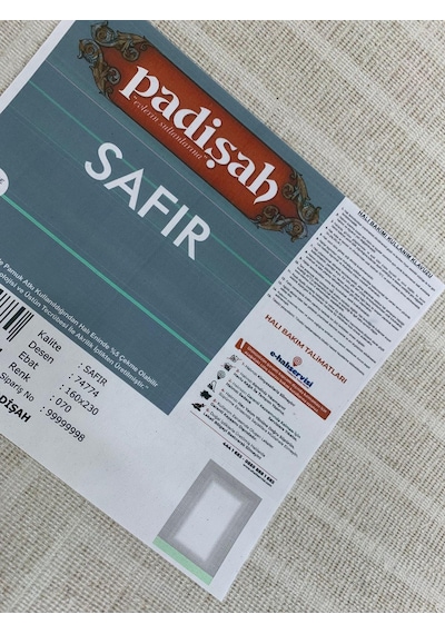 Padişah Halı Safir 74774 070 Serisi Akrilik Salon Oturma Yatak Odası Halısı Kahve