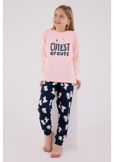 Rolypoly Kız Çocuk Pembe Pijama Takımı 5274-48710 Pembe