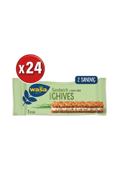 Wasa Sandwich Cheese & Chives 24 x 37 G