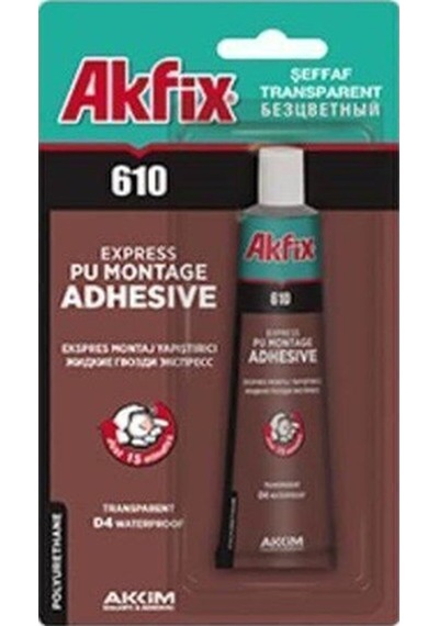 Yapıstırıcı Akfıx 610 Montaj Yapıstırıcı 50ml Tup Hızlı Yapıştırıcı