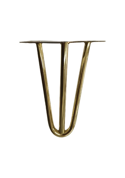 Mil Metal - 15 Cm. - Metal Ayak - Gold - 4 Adet Altın
