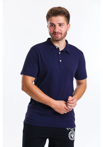 Men Poloshirt Erkek Lacivert Tshirt 22993-04 Siyah