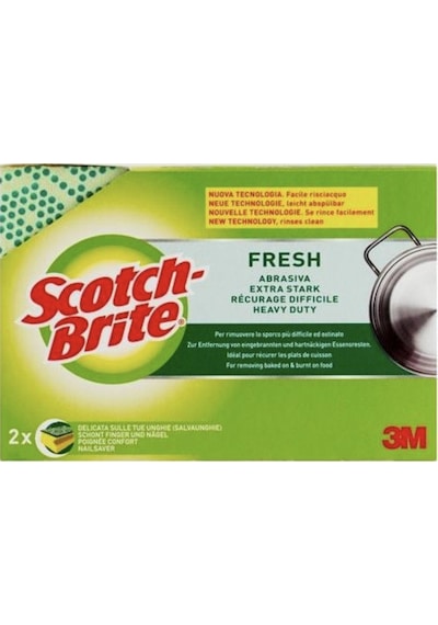 3M Scotch Brite Fresh Tırnak Koruyuculu Bulaşık Süngeri 2 adet