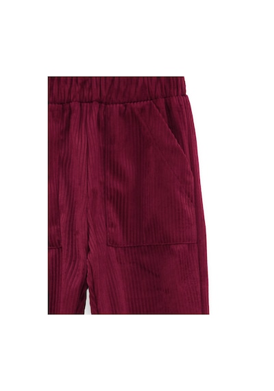 Denokids Fitilli Kadife Bordo Erkek Çocuk Pantolon Renkli