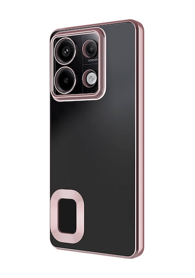 Noktaks - Xiaomi Uyumlu Xiaomi Redmi Note 13 Pro 5g - Kılıf Kamera Korumalı Tatlı Sert Omega Kapak - Rose Gold