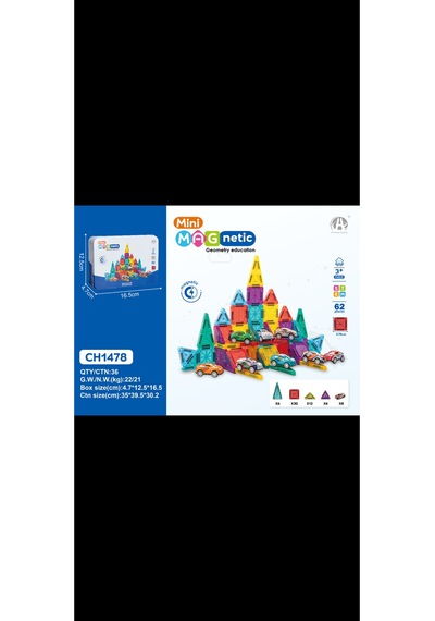 Ormino-mini Manyetik Blok Seti 62 Parça