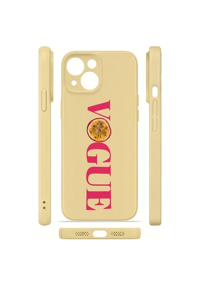 Apple iPhone Uyumlu 15 Vorian İnce Kamera Korumalı Mika Kılıf Vogeue Passion Vogeue Passion Mika