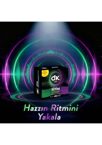 Okey Ritim Prezervatif 45'li