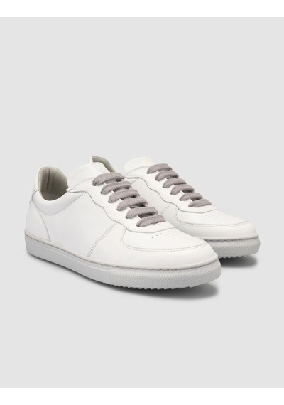 Monamae Beyaz - Gri Detaylı Kadın Sneaker Beyaz