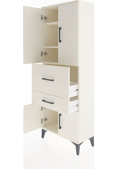 Arges Dolap 3 Raflı 2 Çekmeceli 4 Kapaklı 60x30x163 Aytaşı-ay... Aytaşı