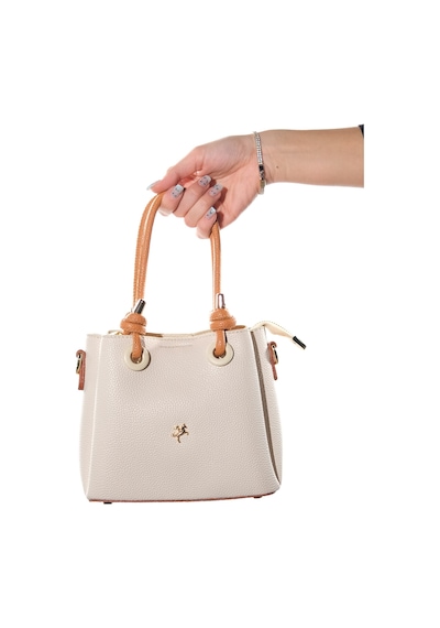 Luvishoes 1498 Krem Taba Floter Kadın Kol Çantası
