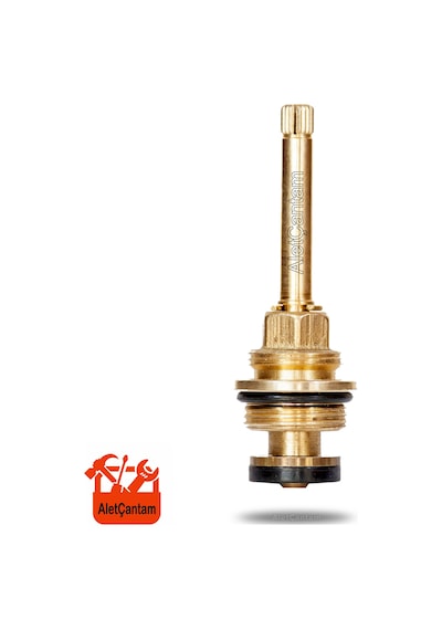 Aletçantam Ankastre Salmastra Geniş Tip 3/4 Stop Valf 9.5 CM Altın