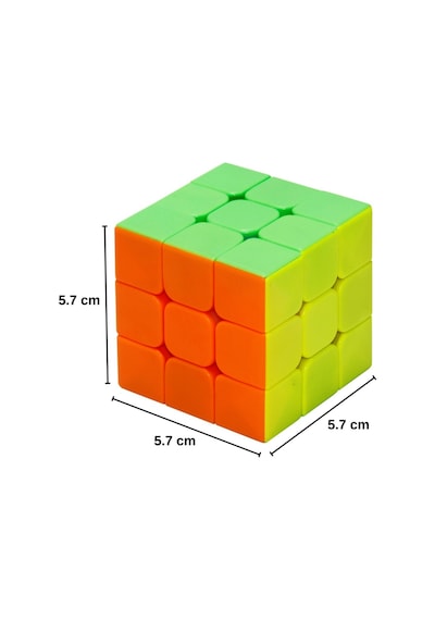 Hızlı Dönen 3x3 Zeka Küpü - Stickerless Etiketsiz Profesyonel Sabır Küpü - Eğitici Akıl Oyunu
