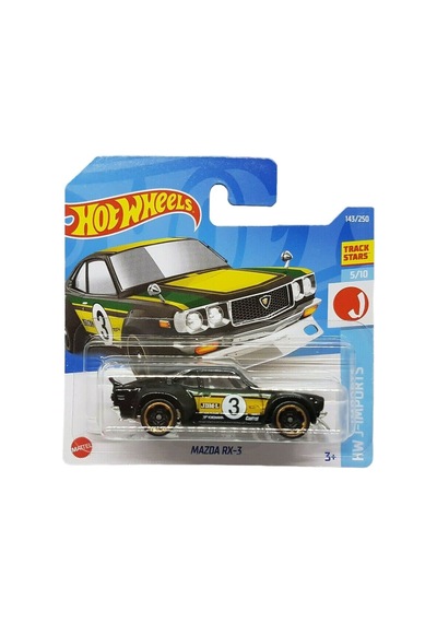 Hot Wheels - Mazda Rx-3 - Hw J-ımports 5/10 - Hcv78 - Short Card - Castrol - Yokohama - Jdm-legends - Mattel 2022
