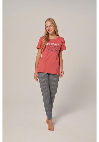 Poleren 7118 Yarım Kol Pijama Takımı 001